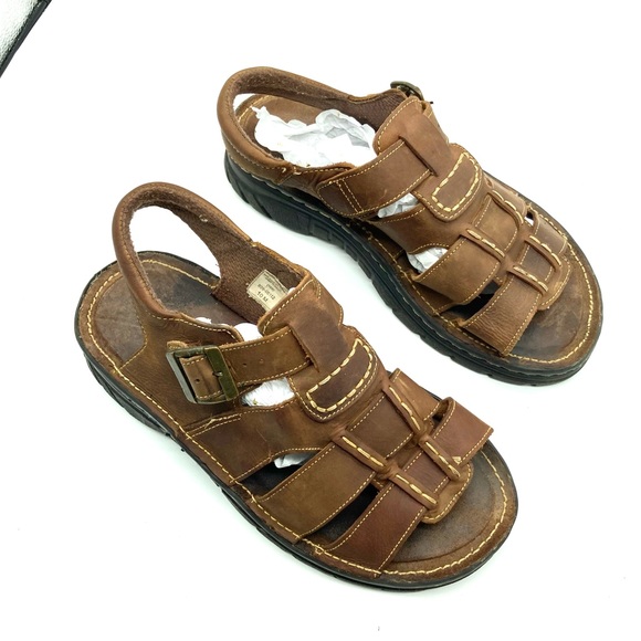 Men’s Red Stone Fisherman Vintage Sandals - Picture 11 of 16